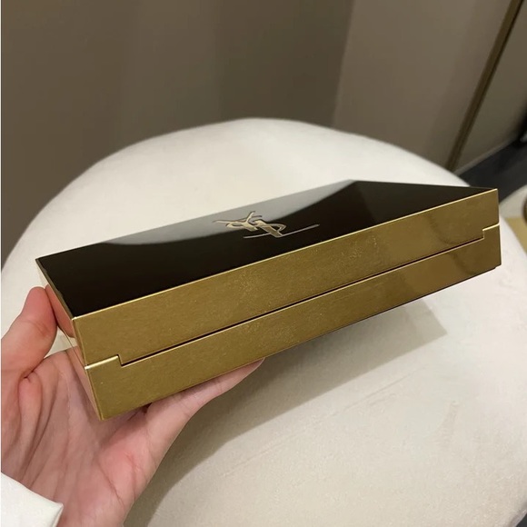 RARE Saint Laurent YSL Tuxedo Box Clutch Minaudière East West - Picture 5 of 16